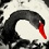 Swan Halftone Illustration