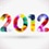 How to create Happy New Year 2012 Colorful Greeting Card